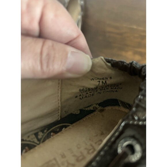 Sperry Topsider Patent Leather Brown Boat Shoes Loafers Women’s Size 7 Slip On - Picture 5 of 6